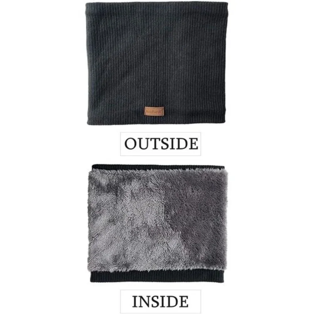 Winter Neck Warmer Men Ski, Neck Gaiter Face Scarf Women, Fleece Scarf Mask
